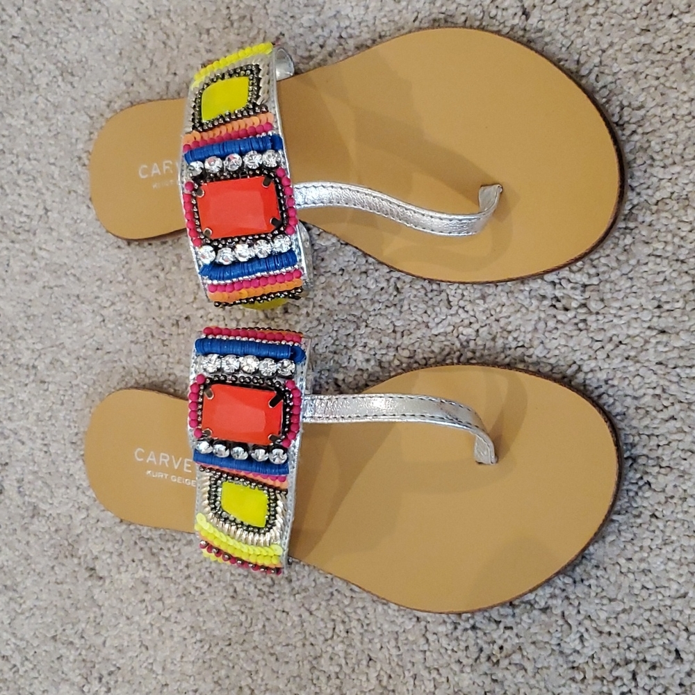 Kurt Geiger Multicolor Beaded Sandals